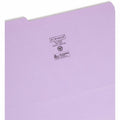 Smead Colored 1/3 Tab Cut Legal Recycled Top Tab File Folder, Lavender, 8 1/2" Width x 14" Length, 100 / Box, SMD17434