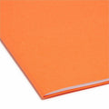 Smead Colored 1/3 Tab Cut Legal Recycled Top Tab File Folder, Orange, 8 1/2" Width x 14" Length, 100 / Box, SMD17534