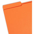 Smead Colored 1/3 Tab Cut Legal Recycled Top Tab File Folder, Orange, 8 1/2" Width x 14" Length, 100 / Box, SMD17534