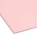 Smead Colored 1/3 Tab Cut Legal Recycled Top Tab File Folder, Pink, 8 1/2" Width x 14" Length, 100 / Box, SMD17634