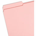 Smead Colored 1/3 Tab Cut Legal Recycled Top Tab File Folder, Pink, 8 1/2" Width x 14" Length, 100 / Box, SMD17634