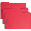 Smead Colored 1/3 Tab Cut Legal Recycled Fastener Folder, 8 1/2" Width x 14" Length, 50 / Box, SMD17740