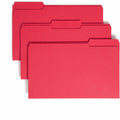 Smead Colored 1/3 Tab Cut Legal Recycled Top Tab File Folder, 8 1/2" Width x 14" Length, 100 / Box, SMD17743