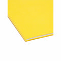 Smead Colored 1/3 Tab Cut Legal Recycled Top Tab File Folder, Yellow, 8 1/2" Width x 14" Length, 100 / Box, SMD17934