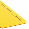 Smead Colored 1/3 Tab Cut Legal Recycled Fastener Folder, Yellow, 8 1/2" Width x 14" Length, 50 / Box, SMD17940