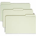 Smead 1/3 Tab Cut Legal Recycled Top Tab File Folder, Green, 8 1/2" Width x 14" Length, 25 / Box, SMD18230