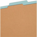 Smead SafeSHIELD 2/5 Tab Cut Legal Recycled Classification Folder, Blue, 8 1/2" Width x 14" Length, 10 / Box, SMD18730