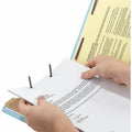 Smead SafeSHIELD 2/5 Tab Cut Legal Recycled Classification Folder, Blue, 8 1/2" Width x 14" Length, 10 / Box, SMD18730