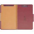 Smead SafeSHIELD 2/5 Tab Cut Legal Recycled Classification Folder, Bright Red, 8 1/2" Width x 14" Length, 10 / Box, SMD18731