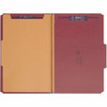 Smead SafeSHIELD 2/5 Tab Cut Legal Recycled Classification Folder, Bright Red, 8 1/2" Width x 14" Length, 10 / Box, SMD18731