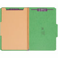 Smead SafeSHIELD 2/5 Tab Cut Legal Recycled Classification Folder, Green, 8 1/2" Width x 14" Length, 10 / Box, SMD18733