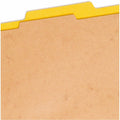 Smead SafeSHIELD 2/5 Tab Cut Legal Recycled Classification Folder, Yellow, 8 1/2" Width x 14" Length, 10 / Box, SMD18734