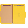 Smead SafeSHIELD 2/5 Tab Cut Legal Recycled Classification Folder, Yellow, 8 1/2" Width x 14" Length, 10 / Box, SMD18734