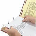 Smead SafeSHIELD 2/5 Tab Cut Legal Recycled Classification Folder, Red, 8 1/2" Width x 14" Length, 10 / Box, SMD18775