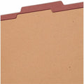 Smead SafeSHIELD 2/5 Tab Cut Legal Recycled Classification Folder, Red, 8 1/2" Width x 14" Length, 10 / Box, SMD18775
