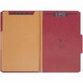 Smead SafeSHIELD 2/5 Tab Cut Legal Recycled Classification Folder, Bright Red, 8 1/2" Width x 14" Length, 10 / Box, SMD19031