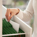 Smead SafeSHIELD 2/5 Tab Cut Legal Recycled Classification Folder, Green, 8 1/2" Width x 14" Length, 10 / Box, SMD19033