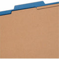 Smead SafeSHIELD 2/5 Tab Cut Legal Recycled Classification Folder, Dark Blue, 8 1/2" Width x 14" Length, 10 / Box, SMD19035