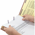 Smead SafeSHIELD 2/5 Tab Cut Legal Recycled Classification Folder, Red, 8 1/2" Width x 14" Length, 10 / Box, SMD19079