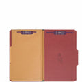Smead SafeSHIELD 2/5 Tab Cut Legal Recycled Classification Folder, Red, 8 1/2" Width x 14" Length, 10 / Box, SMD19079