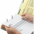 Smead SafeSHIELD 2/5 Tab Cut Legal Recycled Classification Folder, Blue, 8 1/2" Width x 14" Length, 10 / Box, SMD19094