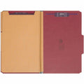 Smead SafeSHIELD 2/5 Tab Cut Legal Recycled Classification Folder, Bright Red, 8 1/2" Width x 14" Length, 10 / Box, SMD19095