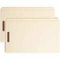Smead Straight Tab Cut Legal Recycled Fastener Folder, Manila, 8 1/2" Width x 14" Length, 50 / Box, SMD19513