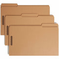 Smead 1/3 Tab Cut Legal Recycled Fastener Folder, Kraft, 8 1/2" Width x 14" Length, 50 / Box, SMD19837