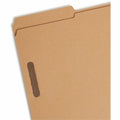 Smead 1/3 Tab Cut Legal Recycled Fastener Folder, Kraft, 8 1/2" Width x 14" Length, 50 / Box, SMD19837