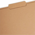 Smead 2/5 Tab Cut Legal Recycled Fastener Folder, Kraft, 8 1/2" Width x 14" Length, 50 / Box, SMD19882