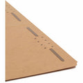 Smead 2/5 Tab Cut Legal Recycled Fastener Folder, Kraft, 8 1/2" Width x 14" Length, 50 / Box, SMD19882