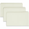Smead Straight Tab Cut Legal Recycled Fastener Folder, Green, 8 1/2" Width x 14" Length, 25 / Box, SMD19910