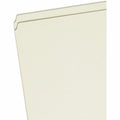 Smead Straight Tab Cut Legal Recycled Fastener Folder, Green, 8 1/2" Width x 14" Length, 25 / Box, SMD19910