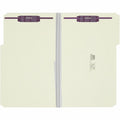 Smead 1/3 Tab Cut Legal Recycled Fastener Folder, Green, 8 1/2" Width x 14" Length, 25 / Box, SMD19934