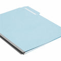 Smead Colored 1/3 Tab Cut Letter Recycled Top Tab File Folder, Blue, 8 1/2" Width x 11" Length, 25 / Box, SMD21530