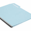 Smead Colored 1/3 Tab Cut Letter Recycled Top Tab File Folder, Blue, 8 1/2" Width x 11" Length, 25 / Box, SMD21530