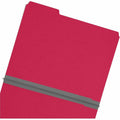 Smead Colored 1/3 Tab Cut Letter Recycled Top Tab File Folder, Bright Red, 8 1/2" Width x 11" Length, 25 / Box, SMD21538