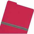 Smead Colored 1/3 Tab Cut Letter Recycled Top Tab File Folder, Bright Red, 8 1/2" Width x 11" Length, 25 / Box, SMD21538