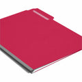 Smead Colored 1/3 Tab Cut Letter Recycled Top Tab File Folder, Bright Red, 8 1/2" Width x 11" Length, 25 / Box, SMD21538