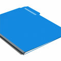 Smead Colored 1/3 Tab Cut Letter Recycled Top Tab File Folder, Dark Blue, 8 1/2" Width x 11" Length, 25 / Box, SMD21541