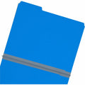 Smead Colored 1/3 Tab Cut Letter Recycled Top Tab File Folder, Dark Blue, 8 1/2" Width x 11" Length, 25 / Box, SMD21541