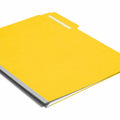Smead Colored 1/3 Tab Cut Letter Recycled Top Tab File Folder, Yellow, 8 1/2" Width x 11" Length, 25 / Box, SMD21562