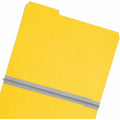 Smead Colored 1/3 Tab Cut Letter Recycled Top Tab File Folder, Yellow, 8 1/2" Width x 11" Length, 25 / Box, SMD21562