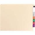Smead Straight Tab Cut Letter Recycled End Tab File Folder, Manila, 8 1/2" Width x 11" Length, 100 / Box, SMD24100