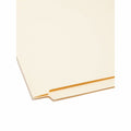 Smead Straight Tab Cut Letter Recycled End Tab File Folder, Manila, 8 1/2" Width x 11" Length, 100 / Box, SMD24100