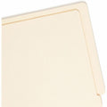 Smead Straight Tab Cut Letter Recycled End Tab File Folder, Manila, 8 1/2" Width x 11" Length, 100 / Box, SMD24109