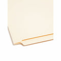 Smead Straight Tab Cut Letter Recycled End Tab File Folder, Manila, 8 1/2" Width x 11" Length, 100 / Box, SMD24109