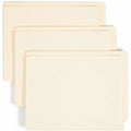 Smead Straight Tab Cut Letter Recycled End Tab File Folder, Manila, 8 1/2" Width x 11" Length, 100 / Box, SMD24109