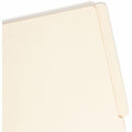Smead Shelf-Master Straight Tab Cut Letter Recycled End Tab File Folder, Manila, 8 1/2" Width x 11" Length, 100 / Box, SMD24110