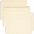 Smead Straight Tab Cut Letter Recycled File Pocket, Manila, 8 1/2" Width x 11" Length, 50 / Box, SMD24115